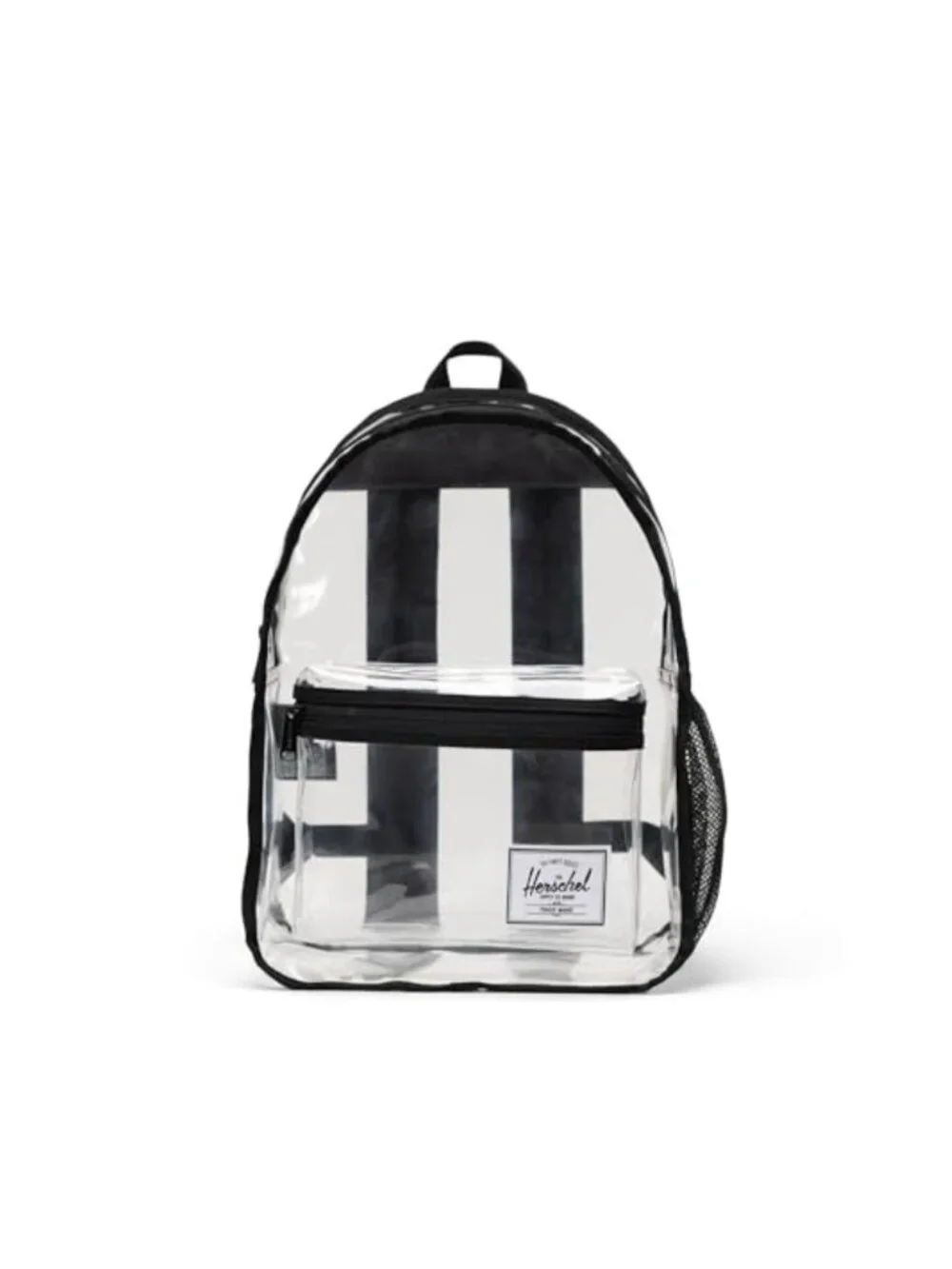 Clear TPU Backpack, Classic Daypack, 20L, Adjustable Padded Straps, Front Pocket